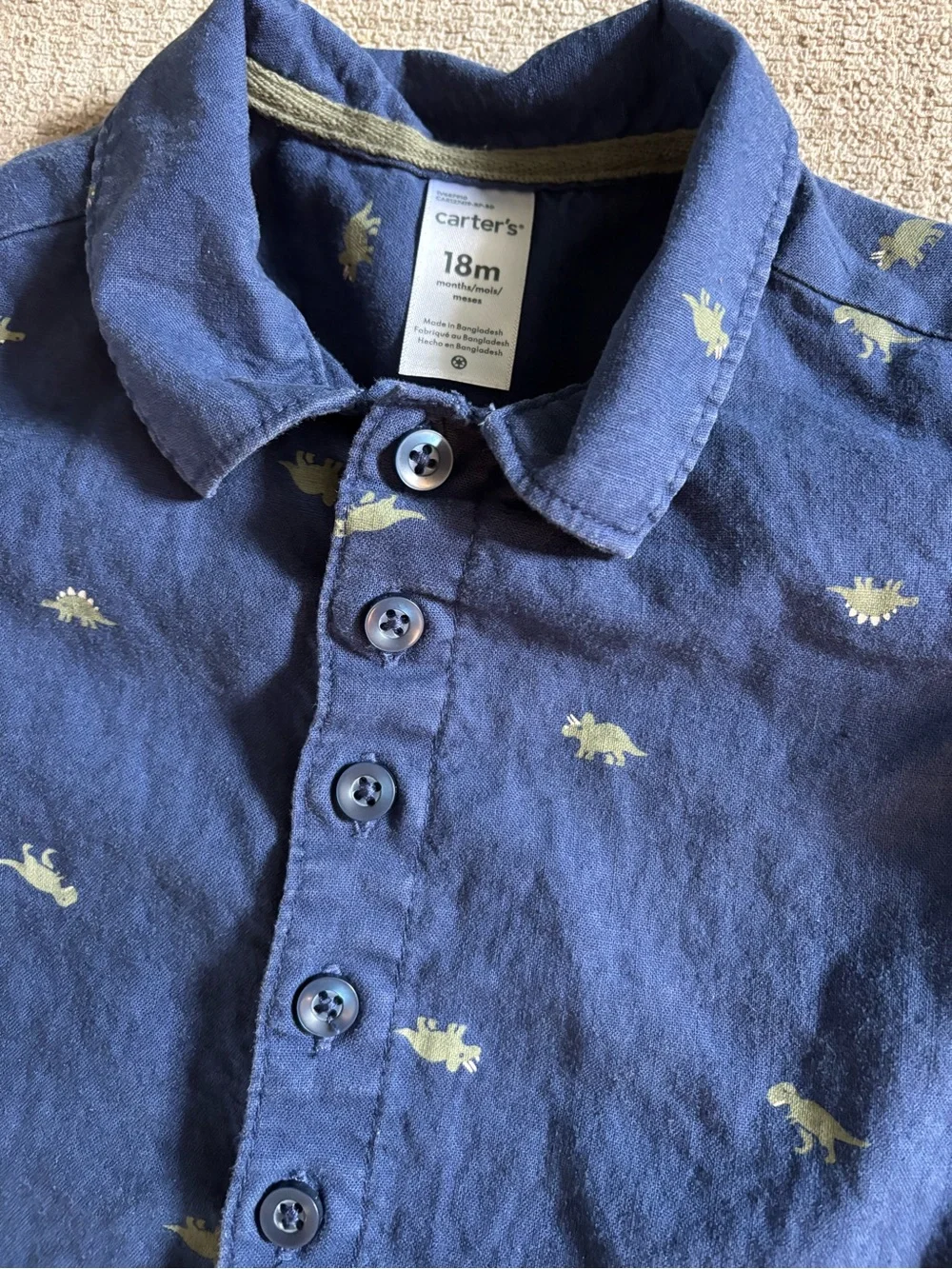 Carters navy romper