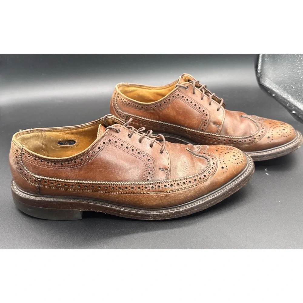 FLORSHEIM Imperial Quality Leather Wingtip Oxford Dress Shoes Men's Size 7.5D