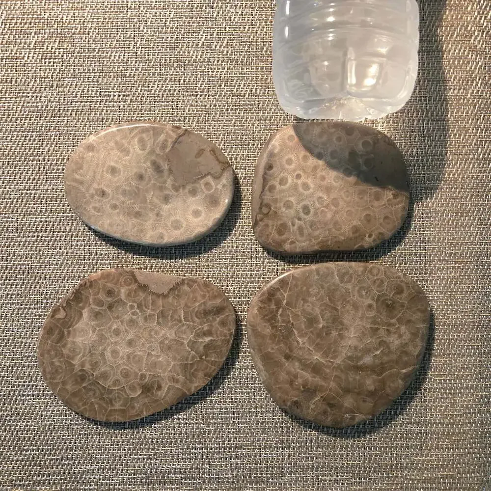 Handmade set polished
