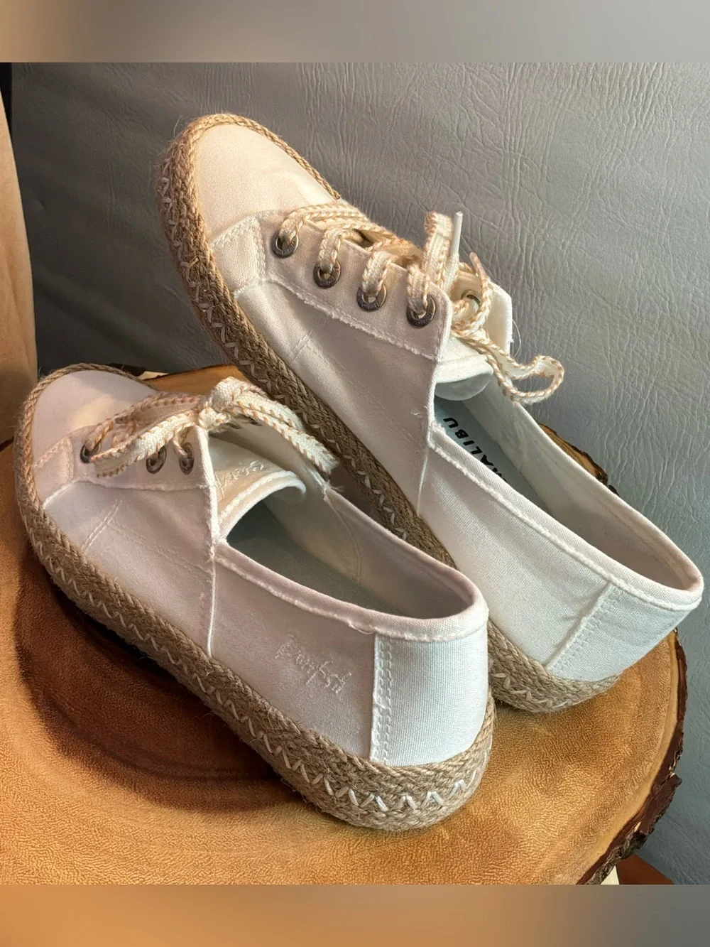 🌙✨🆕 Blowfish Malibu White Espadrille Sneakers Size 9.5