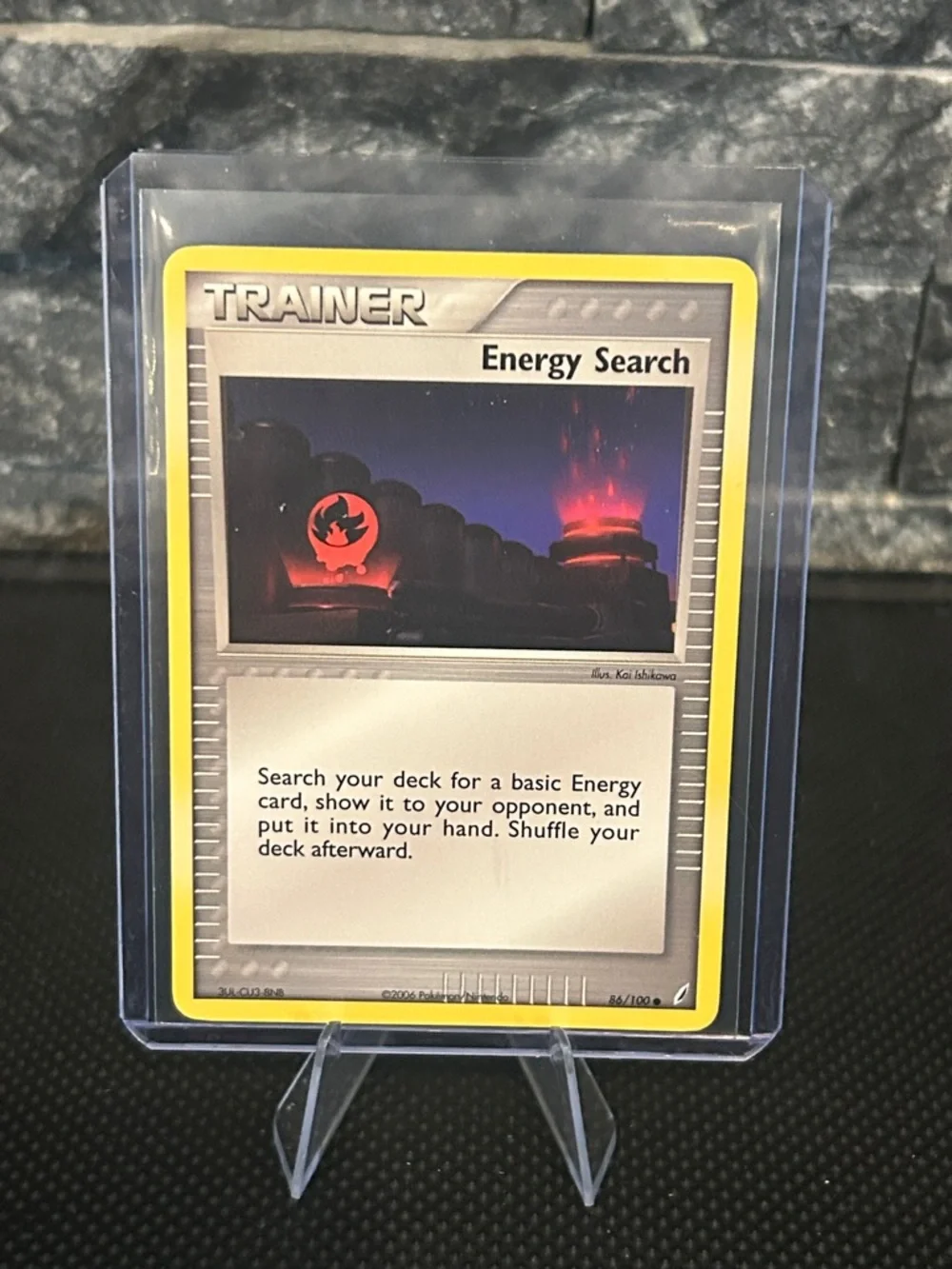 Pokemon Energy Search 81/100 from Vintage EX‎ Crystal Guardians Set (2006)