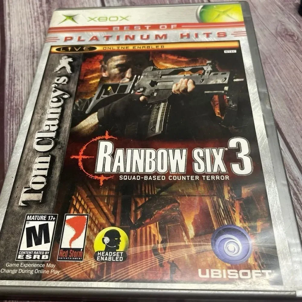 Tom Clancy's Rainbow Six 3 Xbox Original Platinum Hits Tactical Shooter‎ Game