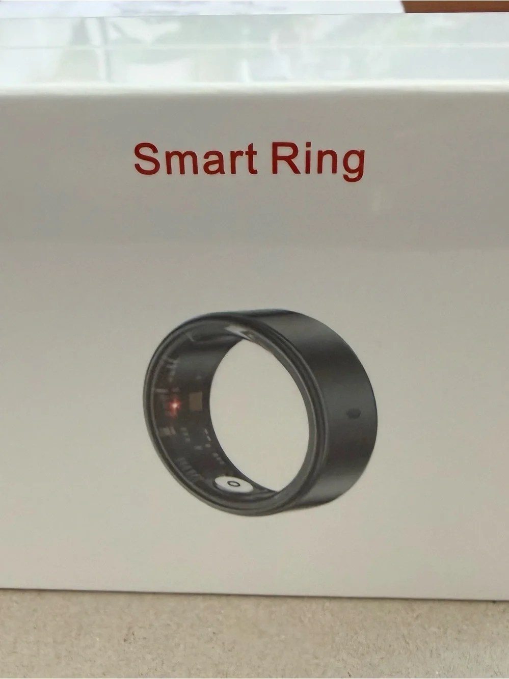 JRing Smart Ring Heart Rate Monitor Blood Oxygen Sleep Tracker Size 8 Silver
