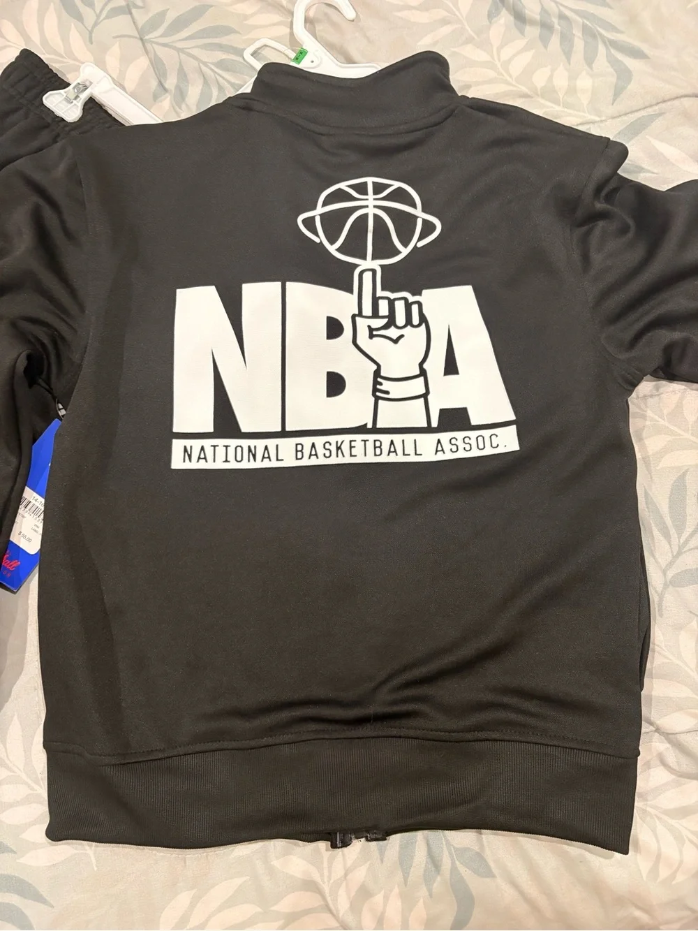 NBA Black Kids Sweatpants & Zip Jacket Set