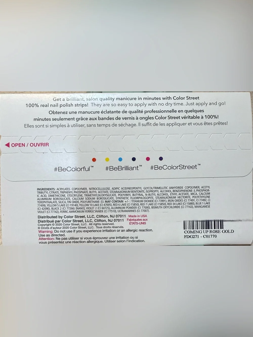 Color Street easy peel