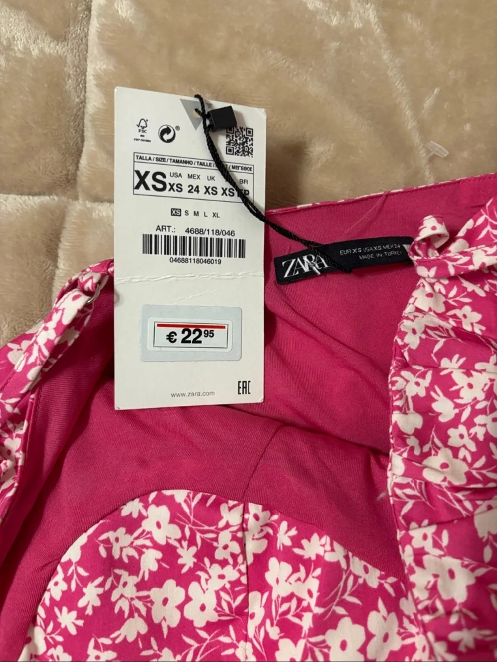 Zara bright pink