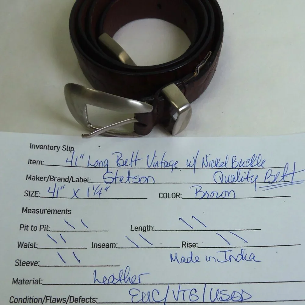 Stetson vintage belt
