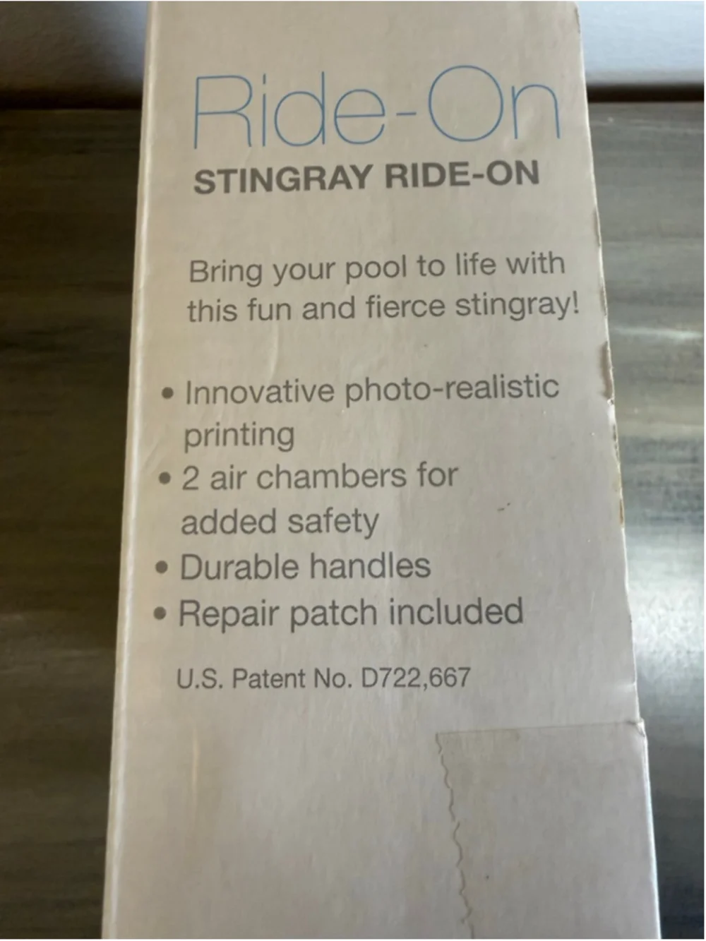 Intex stingray ride