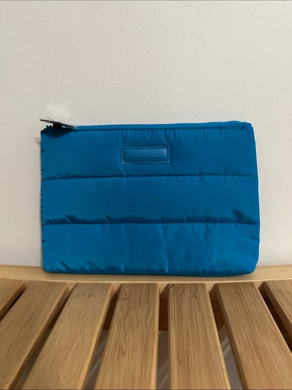SkinCeuticals Turquoise Quilted Cosmetic Pouch