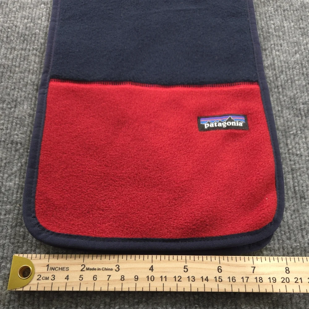 Patagonia Synchilla‎ fleece Scarf Navy Blue And Red