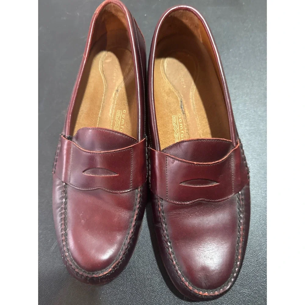 Rockport Mens DMX Comfort Penny Loafers Burgundy Leather APM1041E 10 M
