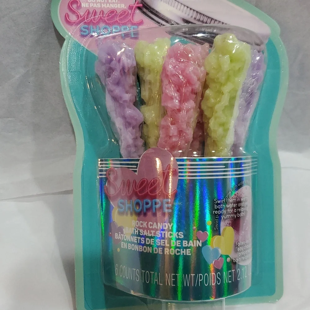 Rock Candy 6piece bath‎ salt sticks new