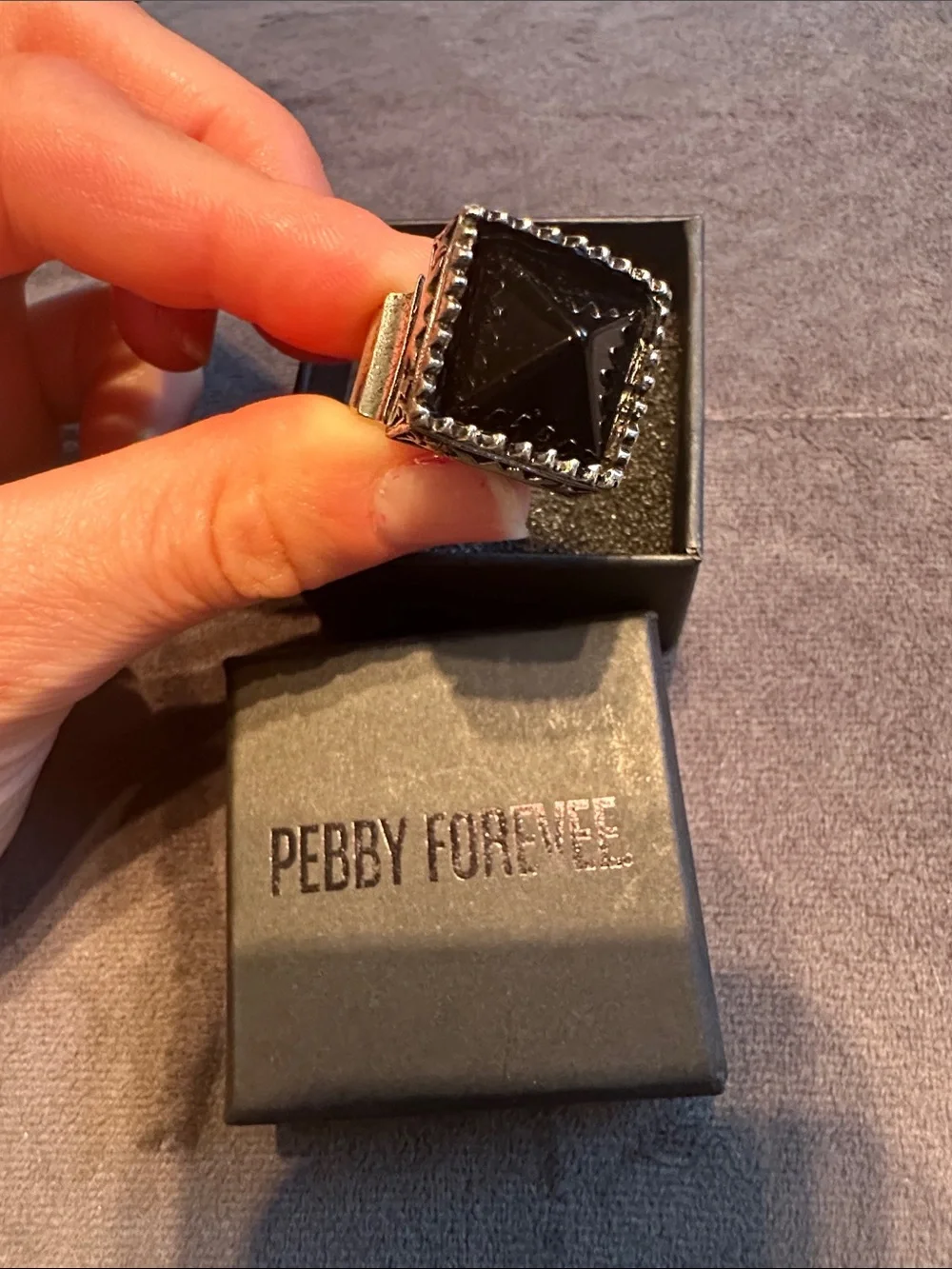 Pebby Forevee silver tone