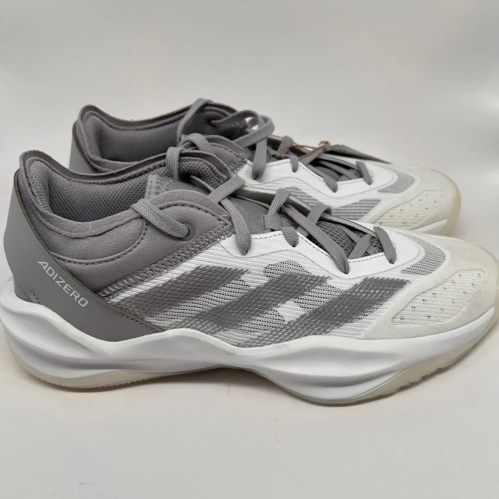 Adidas Adizero Select 2.0 Basketball Shoes White Grey IG6684 Mens Size 7 New