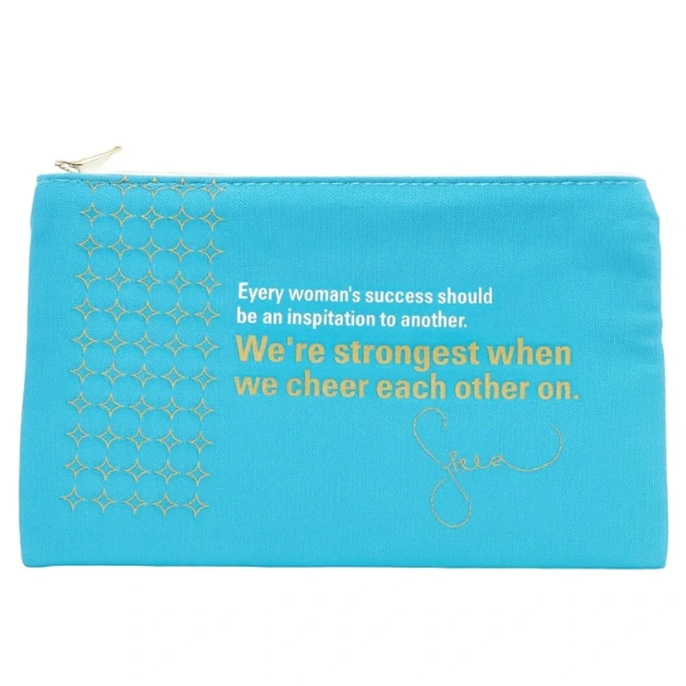 N/A turquoise zipper