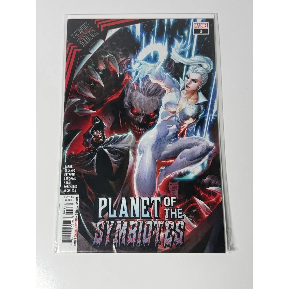 Marvel King in Black Planet of the Symbiotes‎ 3 Black Cat Tony Daniel Cover 2021