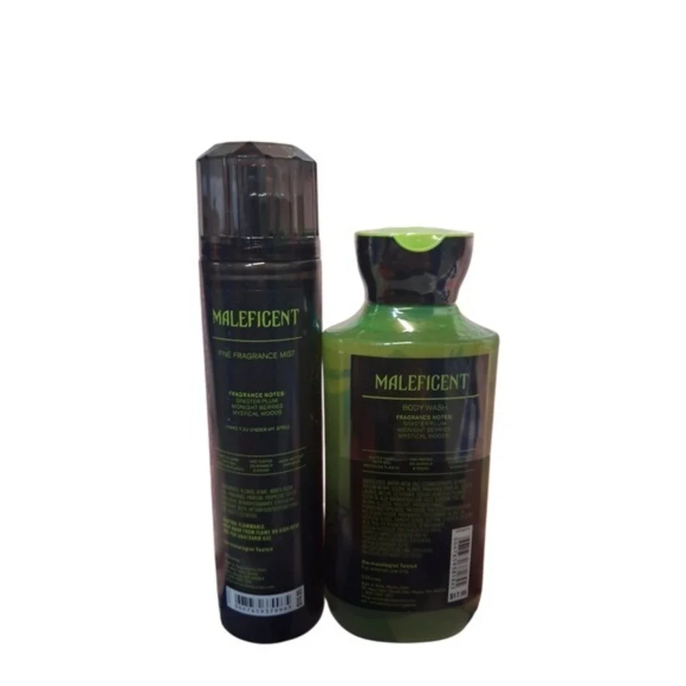 Rare Seasonal Bath & Body Works Womens MALEFICENT Body Care 2pcs Bundle Mist Gel