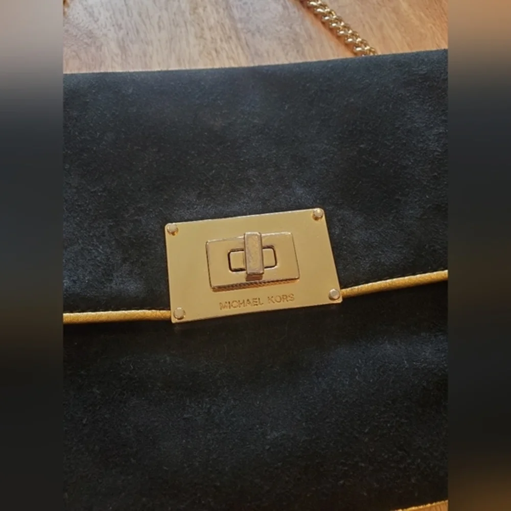 Michael Kors black Sloan‎ evening purse