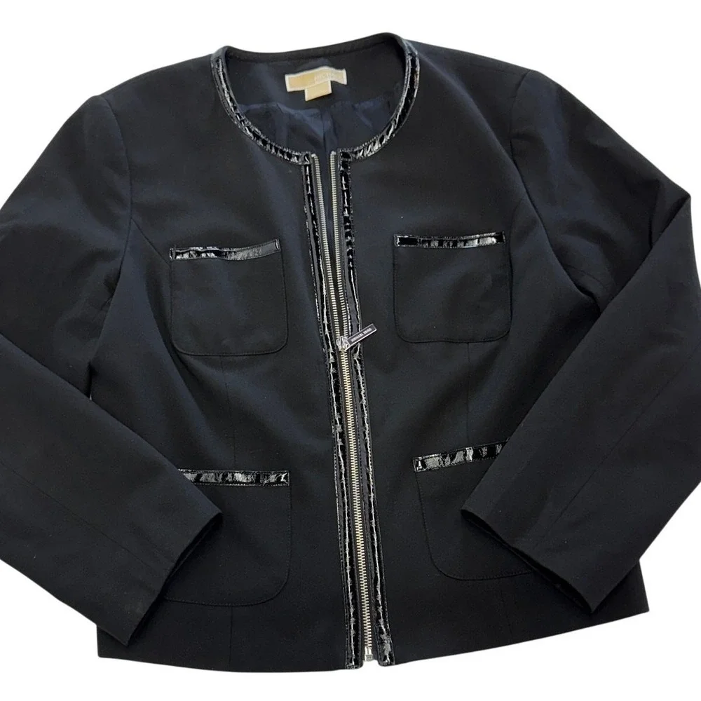 Michael Kors Jacket Women 14 Black Dark Academia Office‎ Professional