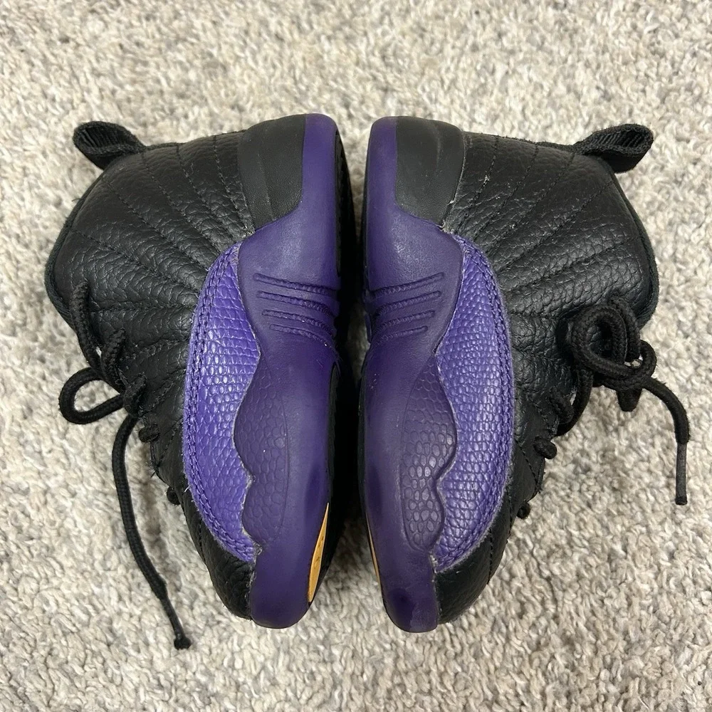 Air Jordan 12 Retro Field Purple Black‎ Shoes Sneakers US 6C Baby Toddler