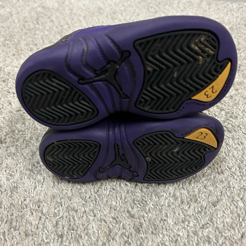 Air Jordan 12 Retro Field Purple Black‎ Shoes Sneakers US 6C Baby Toddler