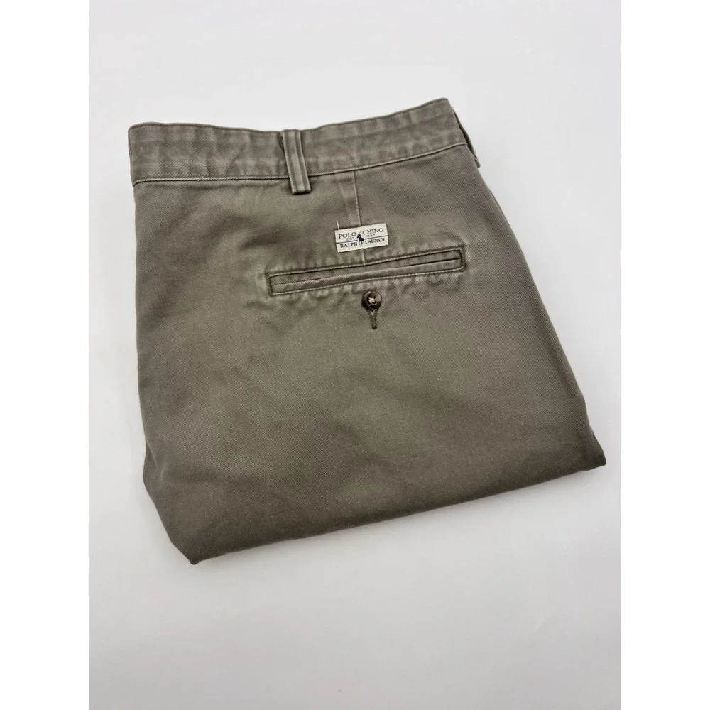 Vintage‎ Polo Ralph Lauren Shorts Men's 36 Gray Pleated Preppy 8