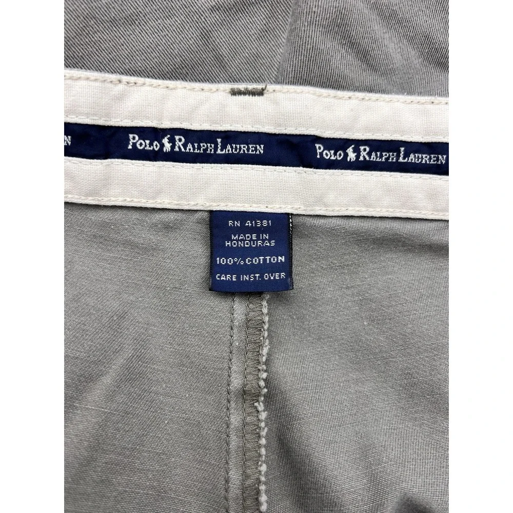 Vintage‎ Polo Ralph Lauren Shorts Men's 36 Gray Pleated Preppy 8