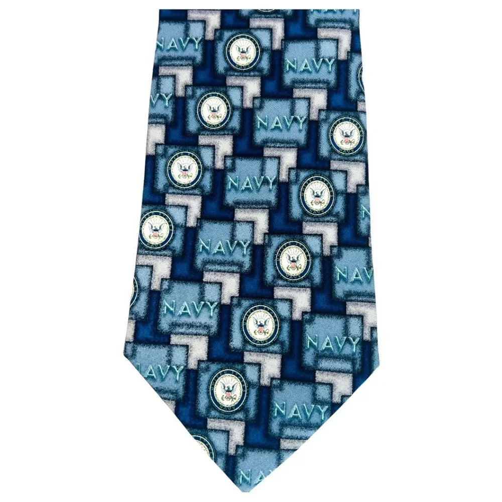 Eagles Wings 100% Silk United States Navy Men's Tie