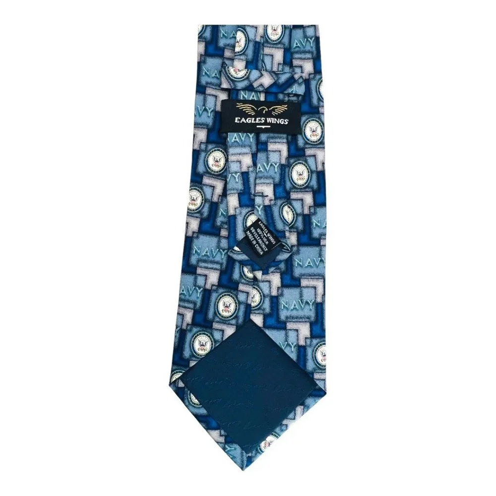 Eagles Wings 100% Silk United States Navy Men's Tie