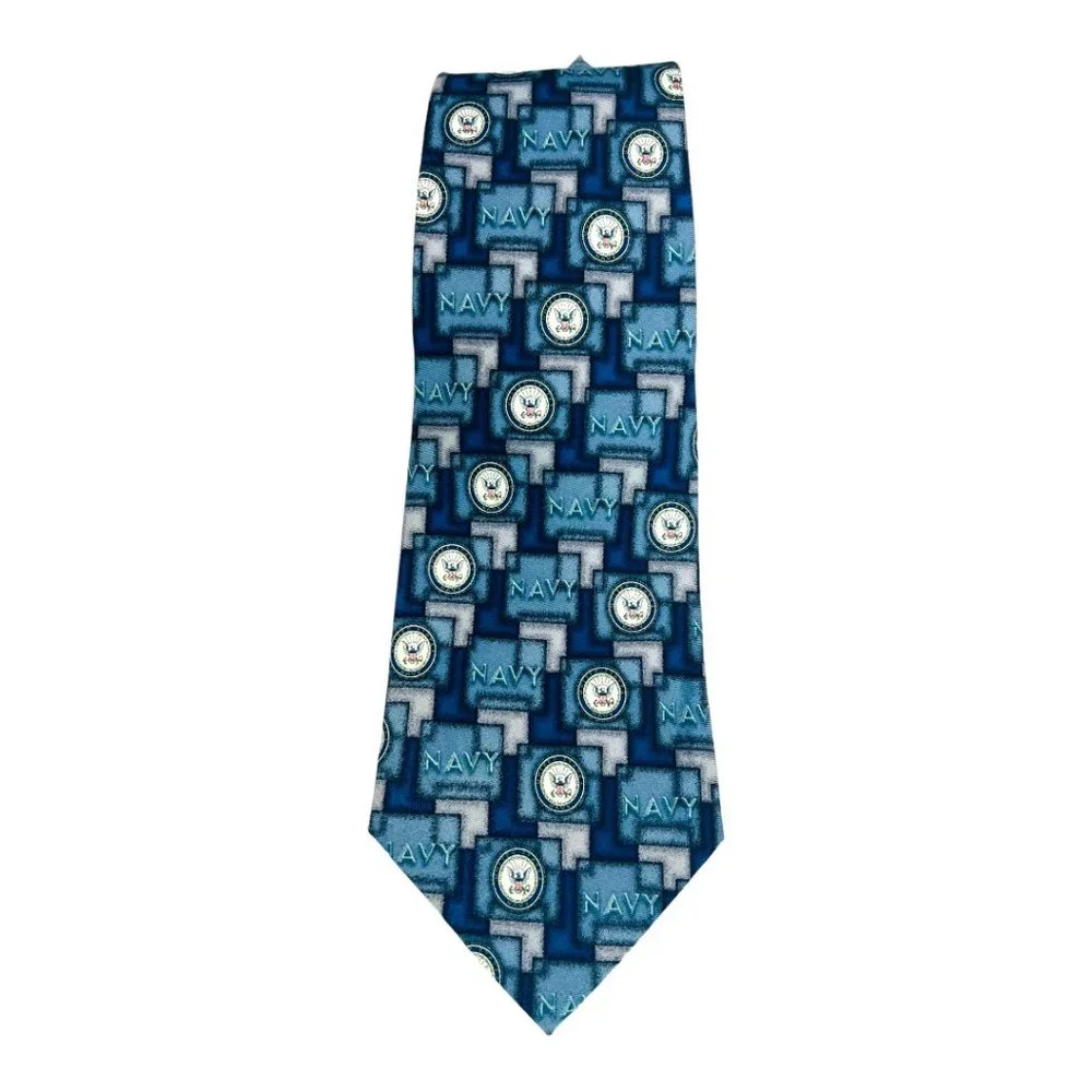 Eagles Wings 100% Silk United States Navy Men's Tie