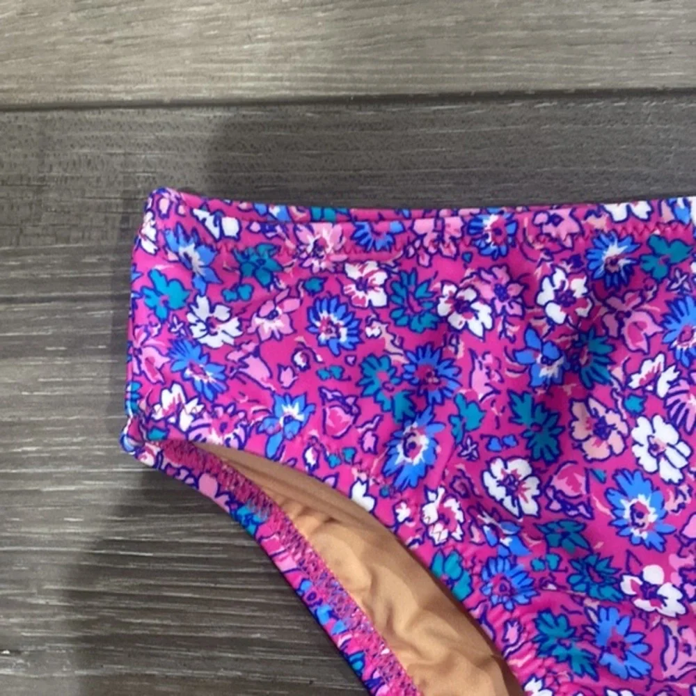 NWOT! Crewcuts Girls Purple‎ Floral Print Bikini Bottom