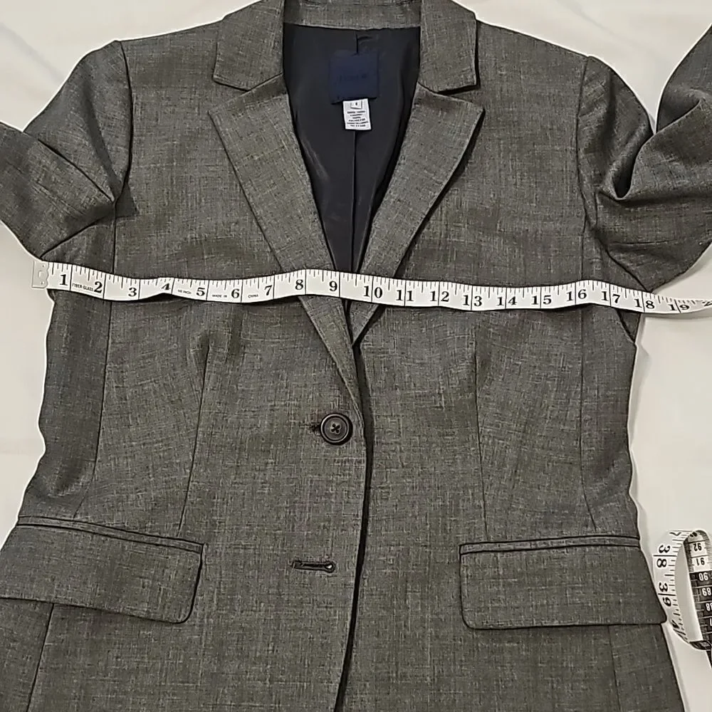 - J. Crew gray career super 120's wool blazer size 4