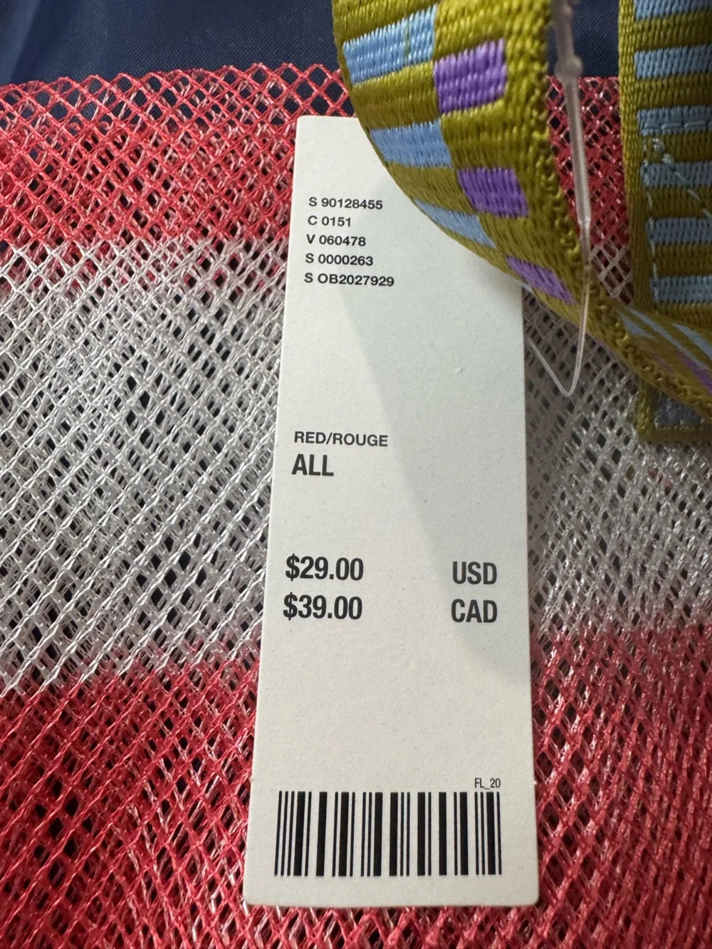 Urban Outfitters lightweight mesh