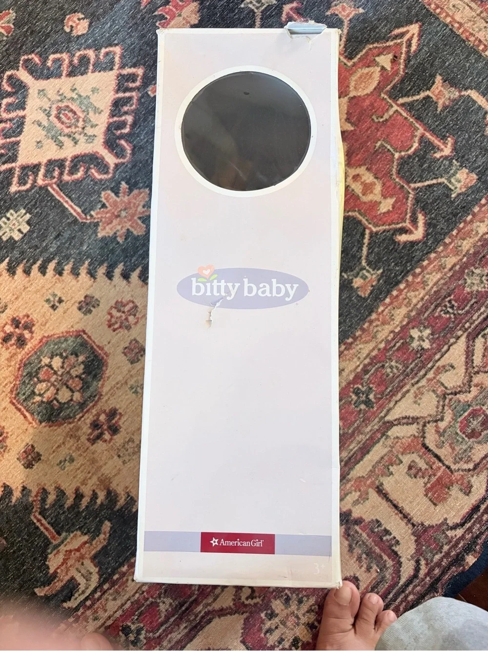 American Girl Bitty Baby Dark Hair Doll with Outfit & Original Box - AS-IS