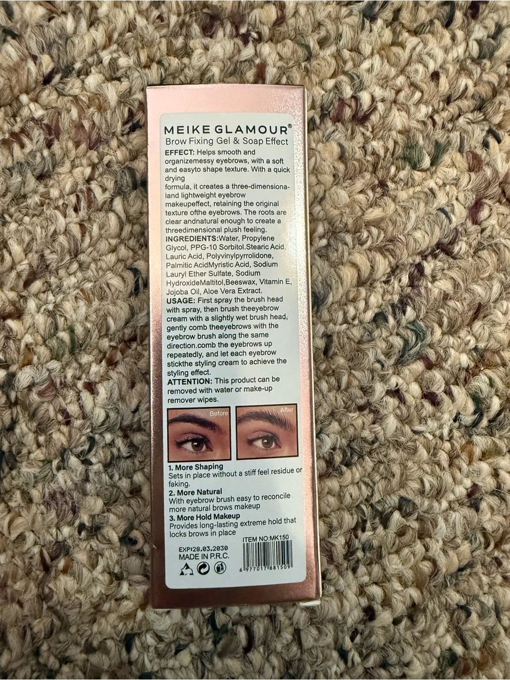 Glamour brow fixing