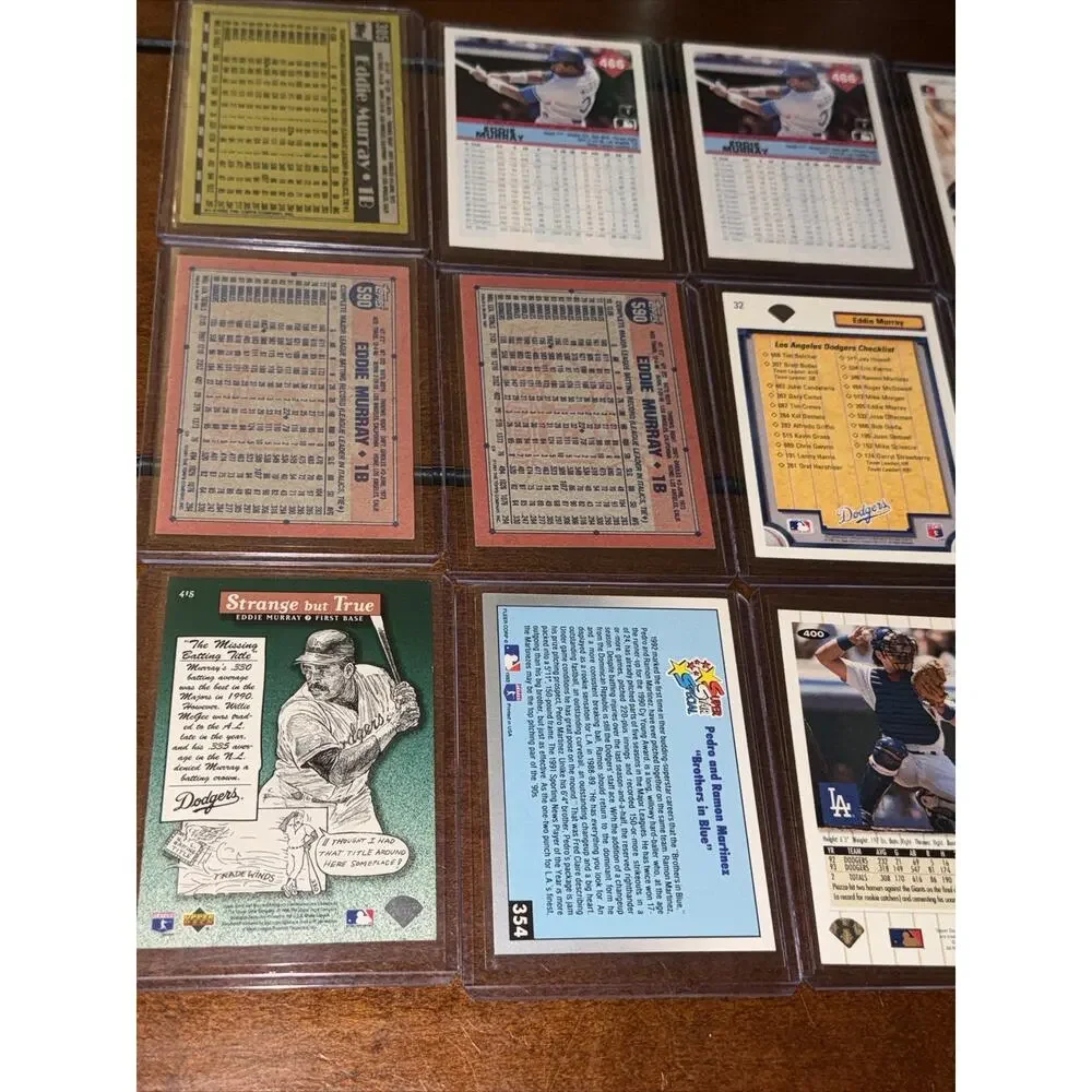 Lot 135+ Los Angeles LA Dodgers Baseball Cards Eddie Murray Pedro Ramon Martinez