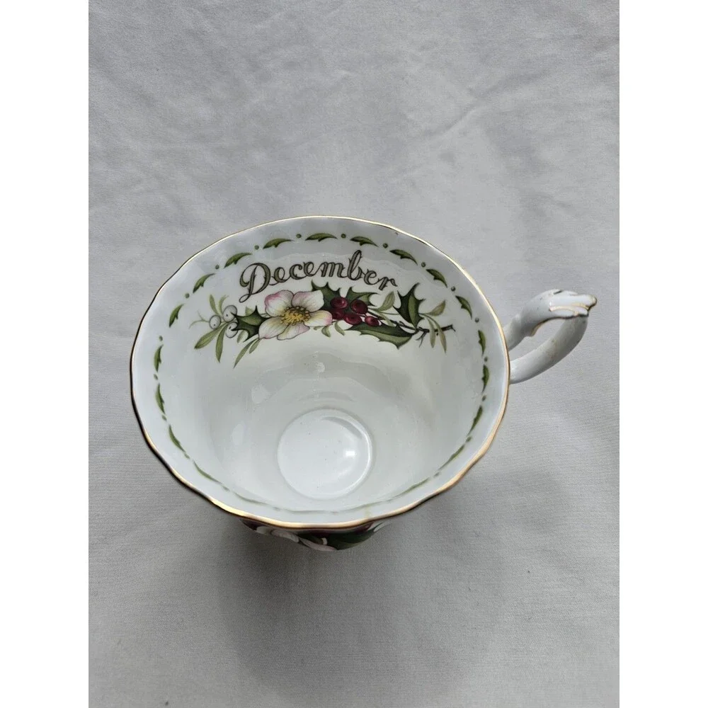 Royal Albert Flower of the Month December Christmas Rose Bone China Cup Only