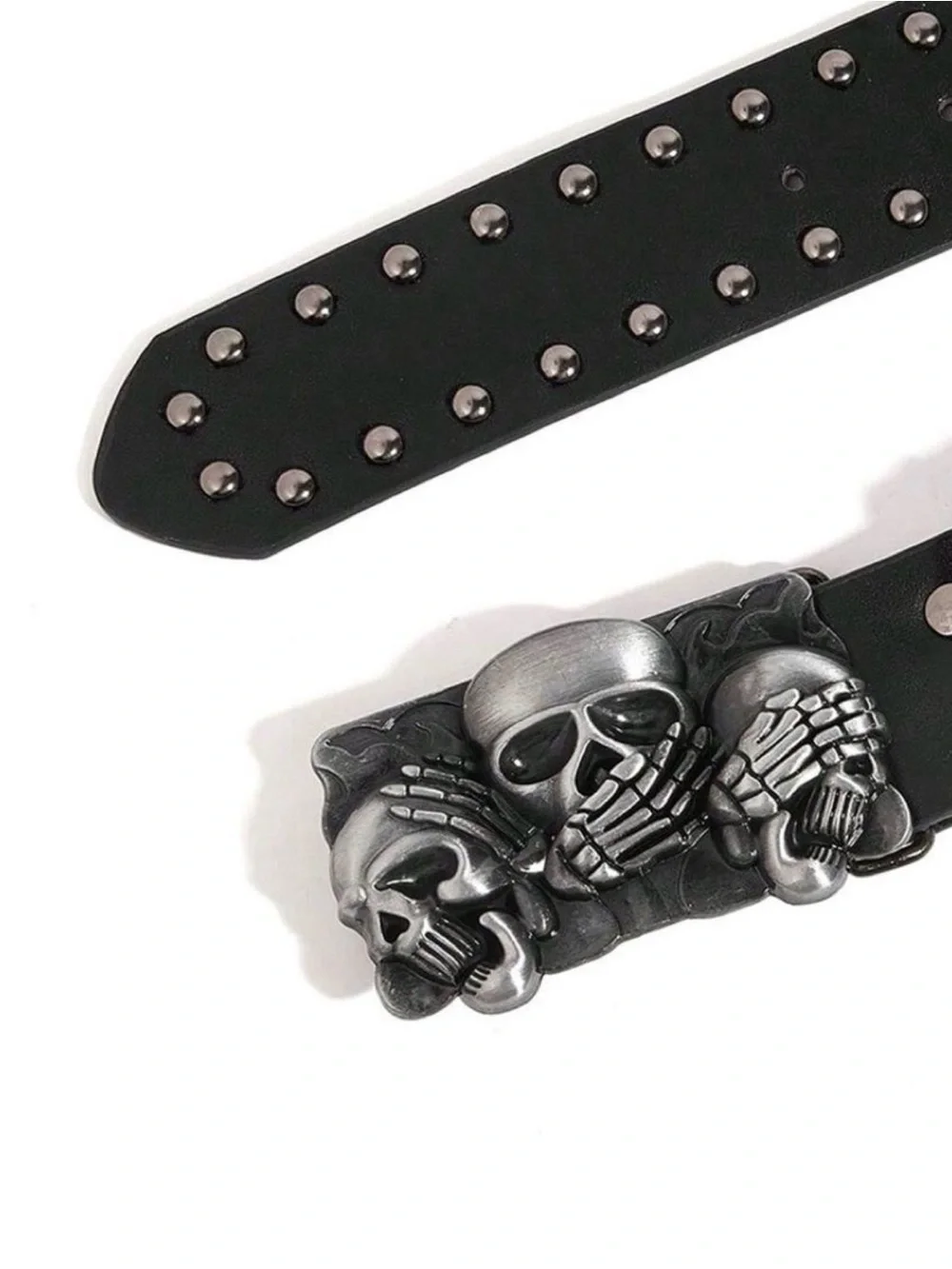 N/A black leather