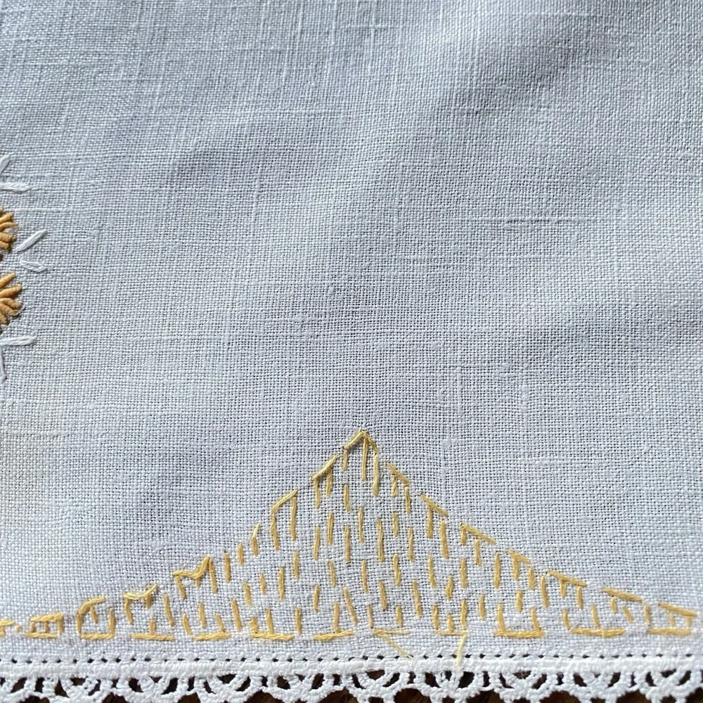 LinenTablecloth vintage handmade