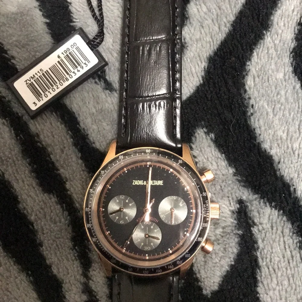 Zadig & Voltaire genuine leather watch