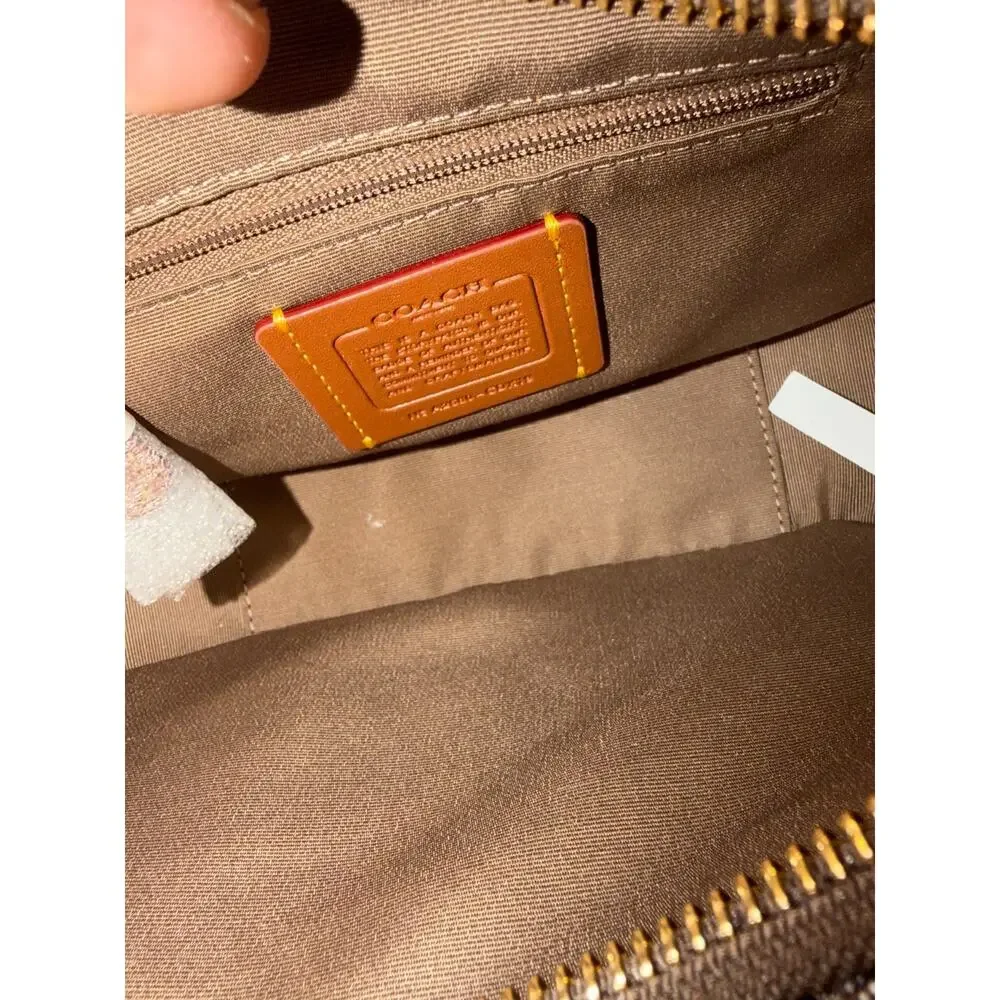 NWT B2-013Coach Emily Shoulder Bag In SignatureJacquardWithFloralEmbroideryCDX19