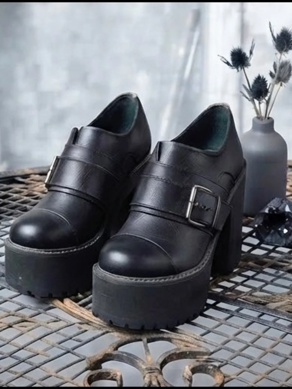 SYRO Platform Chunky Heels - RARE Size 13 - Goth/Alt/Gender-Inclusive