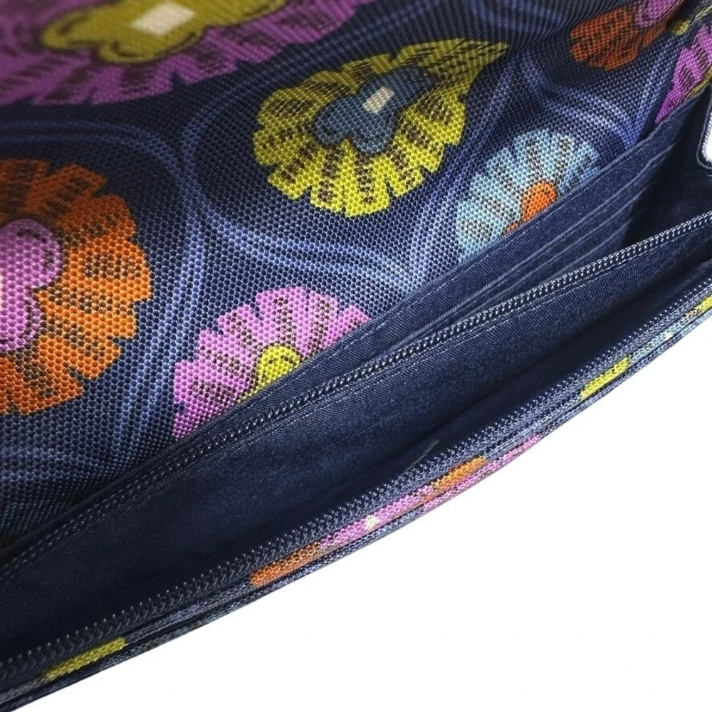 Vera Bradley Center Stage Glow Wallet Crossbody Blue Orange‎ Yellow Purple NWT