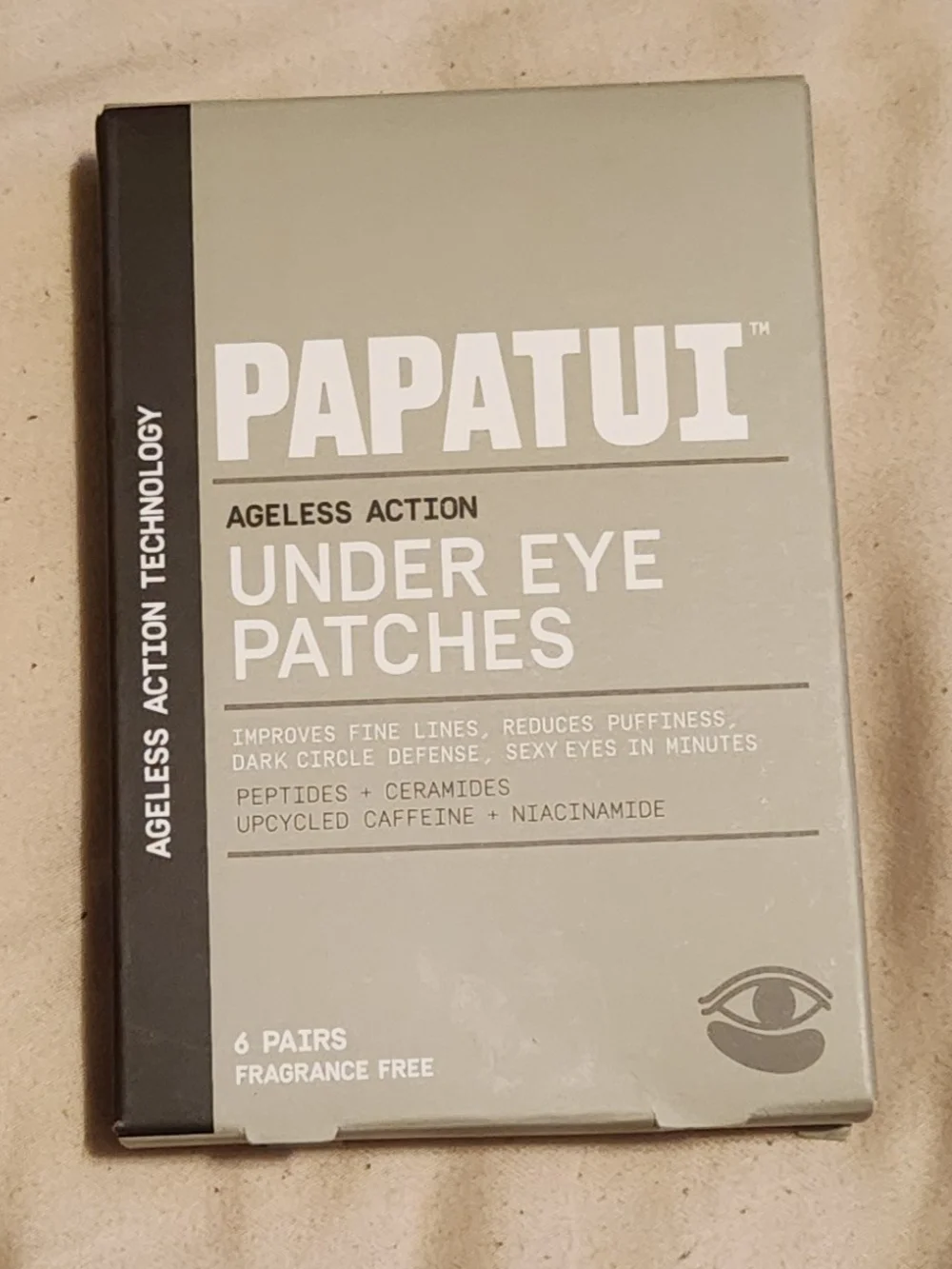 Papatui Ageless Action Under Eye Patches Fragrance Free 6 Pairs Men's Brand New