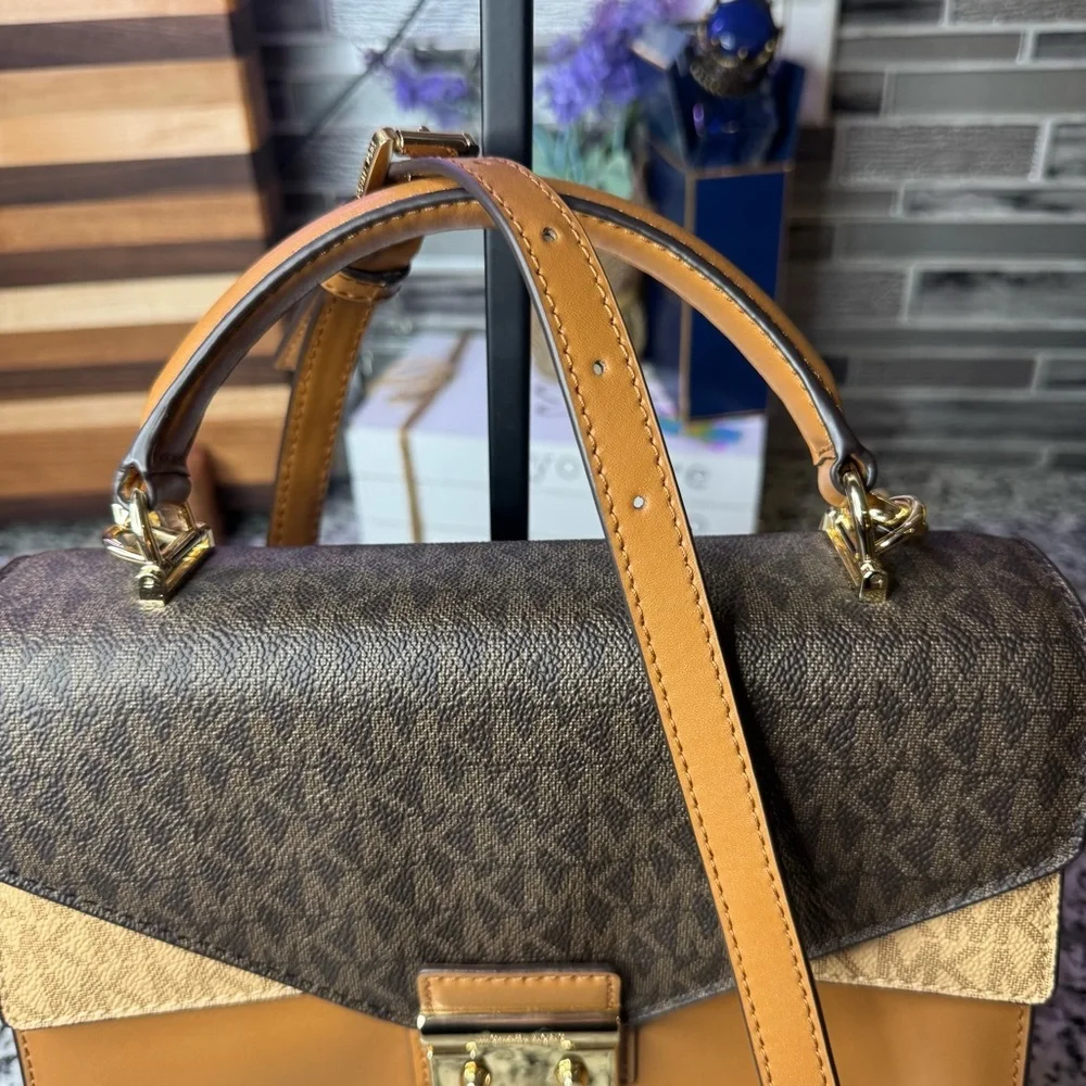 Michael Kors | Sloan Medium Top Handle Satchel Bag With A Crossbody Strap