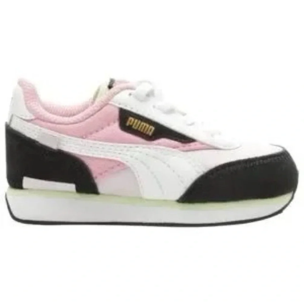 Puma Athletic Sneakers - White, Pink, Black size 5.5