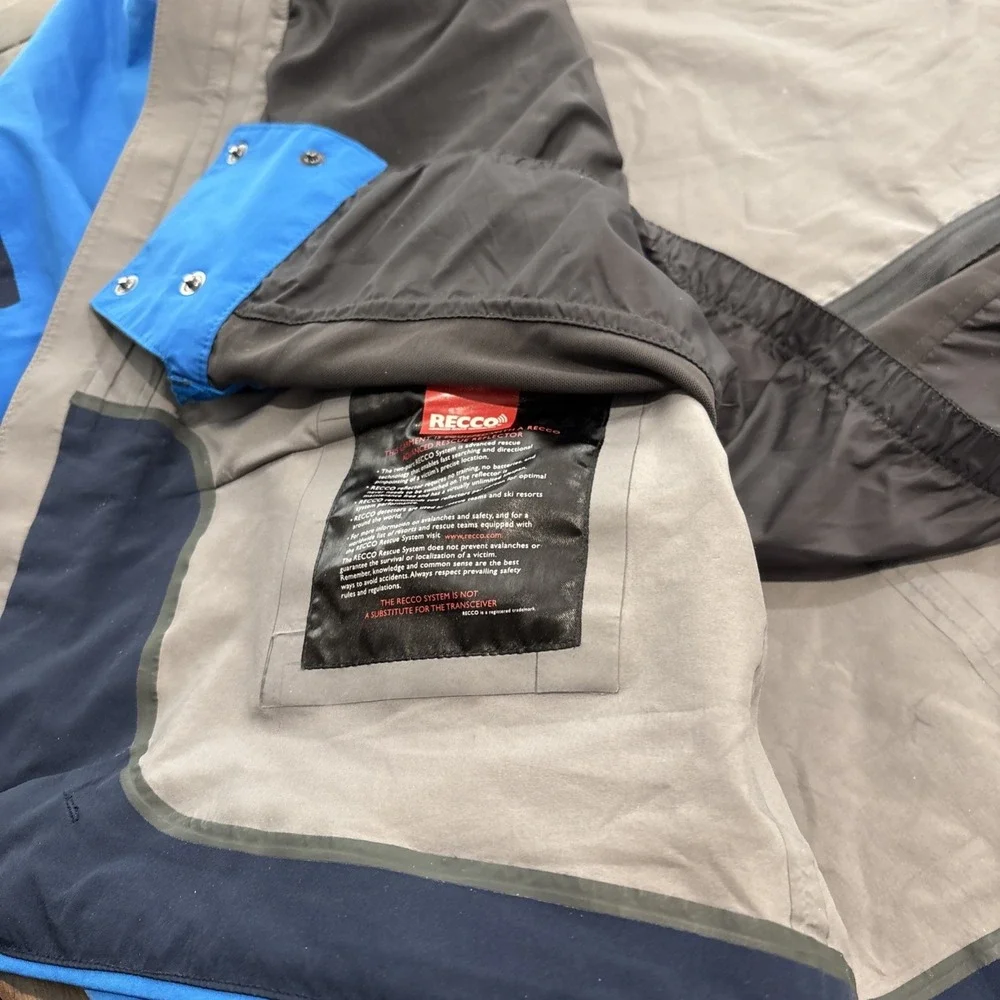 Mountain Hardwear Dry Q Elite Minalist Ski Jacket Recco Men's XLarge Blue‎ READ