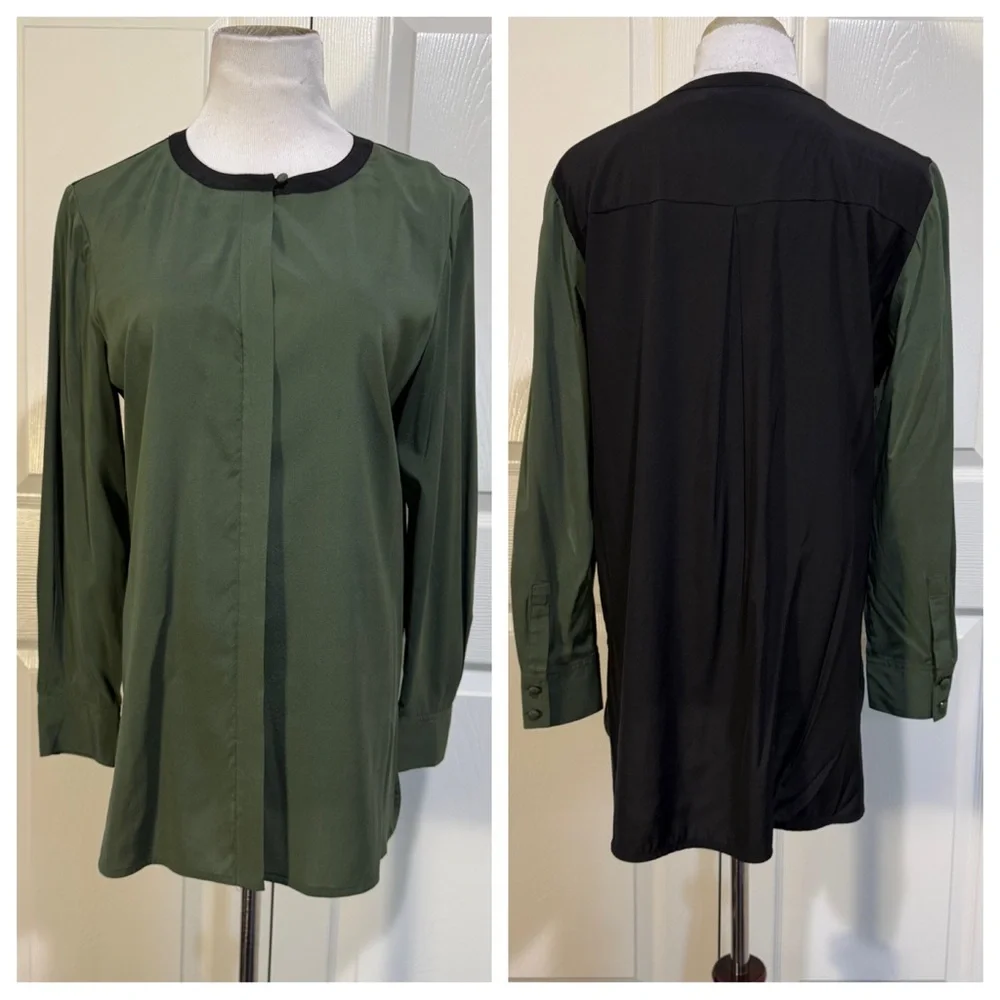 Silk! Tory Burch color blocked blouse