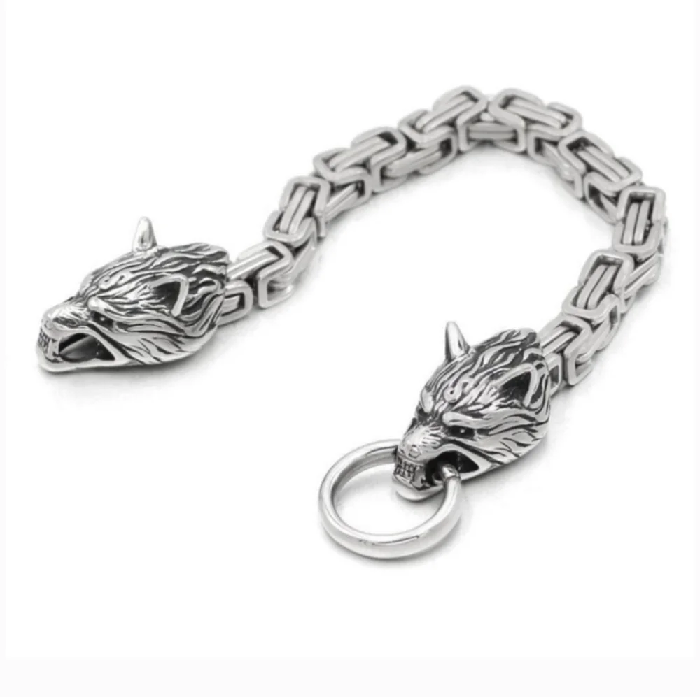 Wolf Head Nordic Viking stainless steel