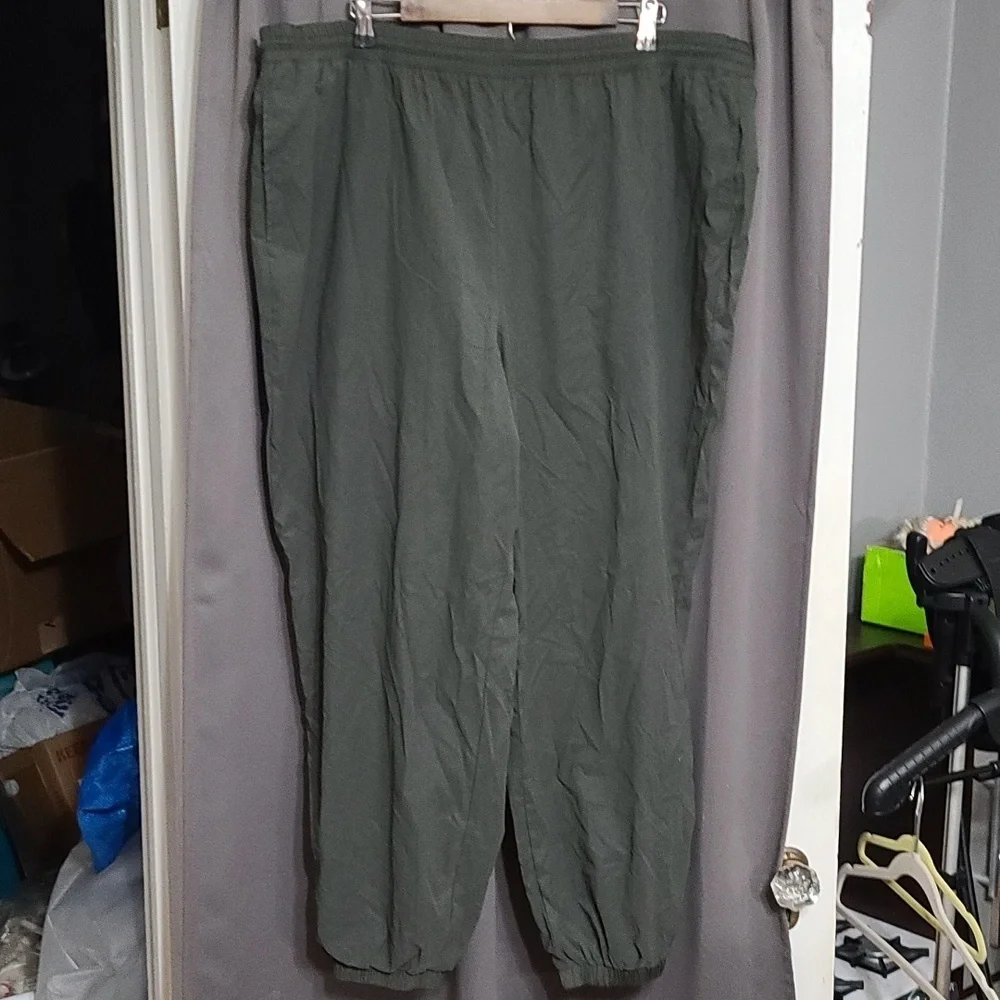 Good American‎ Womens RWP Athletic Pants Gray Elastic Drawstring Sz 5/2X EUC